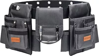 Tool Belt12 Pockets Tool Belts For Men Heavy Duty Carpenter/Construction/... • $29.67