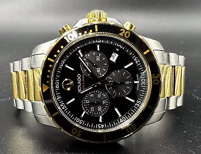 Movado Series 800 Chronograph Two Tone Stainless Steel Mens Watch 2600146 $1495 • $399