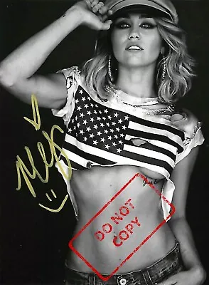 Miley Cyrus Autographed 8.5 X 11 Photo Signed REPRINT • $13.97