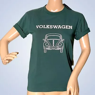 Volkswagen UNIQLO T-Shirt Unisex Men Green Japan XXS VW Bug Front Back Design • $24.99