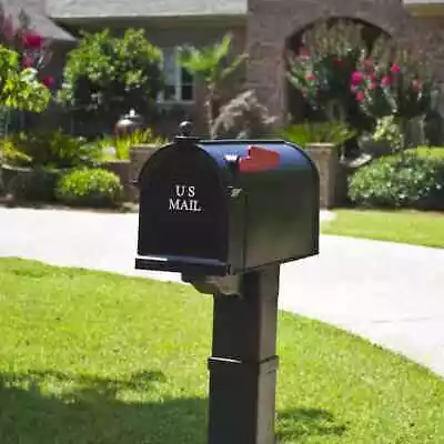 Postal PRO Ambrose Black Post Mount Mailbox • $23.91