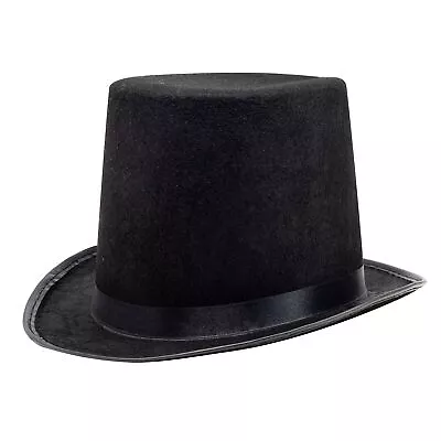 Syncfuns Black Tall Top Hats For Adult Black Magician Butler Forma • $23.99