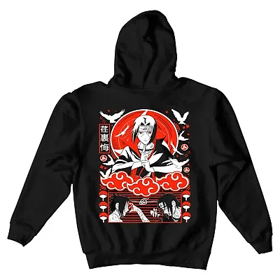 Itachi Uchiha Hoodie Naruto Shippuden Japanese Anime Back Style Hoodie All Size • $39