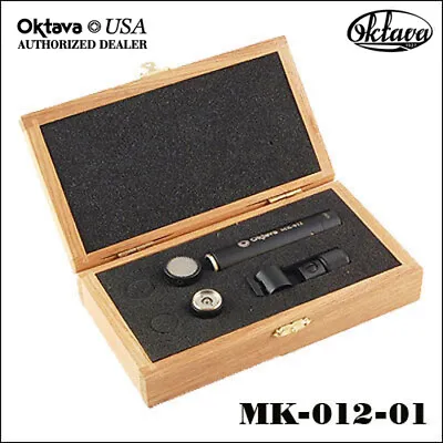 Oktava MK-012-01 Cardioid Capsule Mic Kit - Black - New - Wood Jewelers Box • $275
