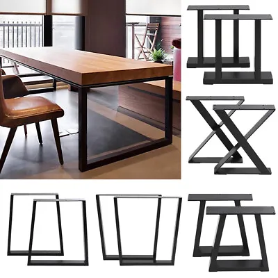 £33.95 • Buy 2/4x Iron Metal Table Legs DIY Industrial Wooden Furniture Desk Bench Base Frame