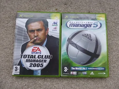 Total Club Manager 2005 And Championship Manager 5 XBox • £6.99