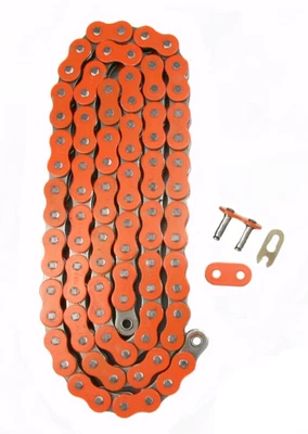 $66.68 • Buy Orange 530x106 O-Ring Drive Chain Motorcycle 530 Pitch 106 Links 8200# Tensile
