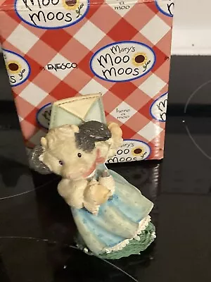 Enesco Mary Moo Moos Cow Figurine With Kite • $8