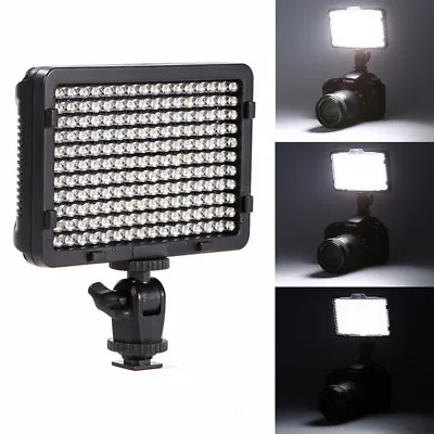 176 LED Wireless Video Light Flash For DSLR DV Camcorder + Diffuser 5600K 3200K • £29.99