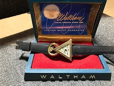 Collectible - Vintage Waltham Masonic Triangle Watch - Manual Wind • $1150