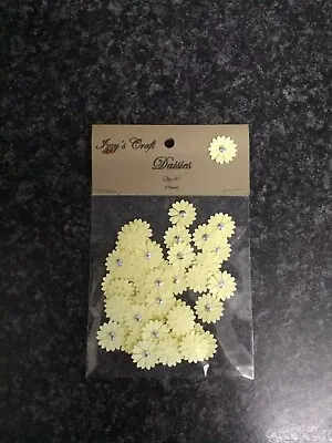 50 Double DAISY FLOWER CARD MAKING #46 CRAFT EMBELLISHMENTSjobalot Confetti • £1.99