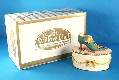 Willow Hall Shoe Trinket Box - Victorian Shoes Collection -  Lillian  No. 7801 • $4.99