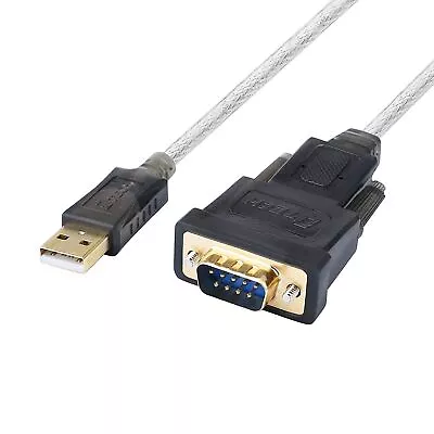 Serial Cable To USB Adapter DB9 Male RS232 Port Supports Windows 11 10 8 7 Mac • $17.44