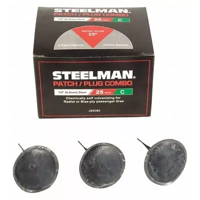 Steelman Jsg382 Tire Repair Patch/Plug Combo1/4 Pk25 • $30.99