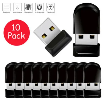 5/10 Pack Lot Mini USB 2.0 Flash Drive Thumb Memory Stick 64GB 32GB 16GB 8GB 2GB • $14.39