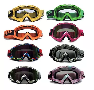 CRG Motocross ATV DIRT BIKE OFF ROAD RACING GOGGLES Adult T815-7 Series • $15.99