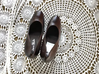 Jane Shilton Chocolate Brown Leather Court Shoes Size 6 (39) Brand New • £19.99