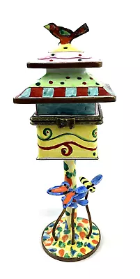 Kelvin Chen VTG 1999 Bird Butterfly Bee Enamel Magnetic Trinket Mail Box #615 • $45.97