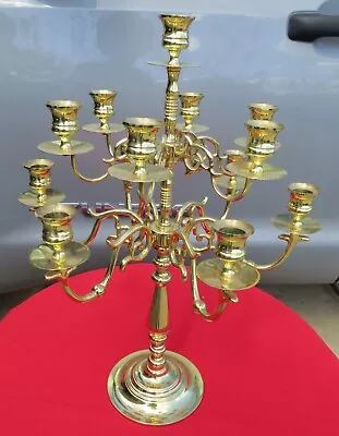 Vintage Baldwin Solid Brass Candelabra 20  • $175