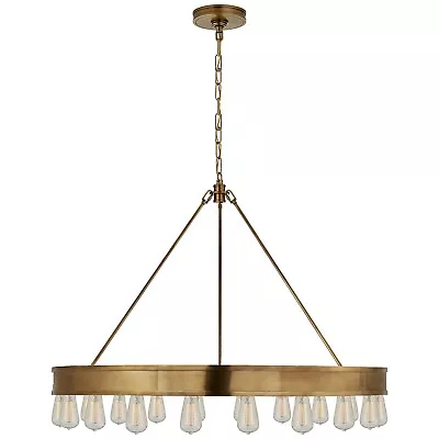 Ralph Lauren/Visual C RL5132NB Roark 20-Light 40  Ring Chandelier Natural Brass • $2495