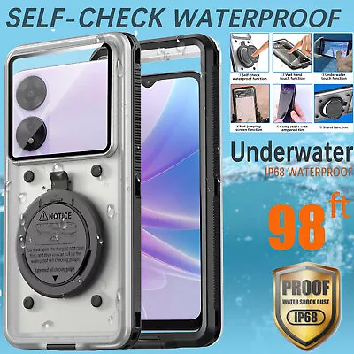 Self-Check Waterproof Case Cover For OPPO A79 A38 A17 A18 A58 A78 A98 A54s A57s • $29.99