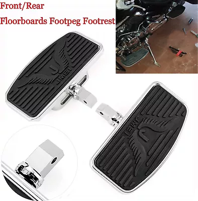 Motorcycle Front Footboards Floorboards For Honda Shadow Aero VT 750 VTX 1800 • $85.48