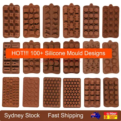 $5.99 • Buy Chocolate Silicone Mould Cake Ice Tray Jelly Candy Cookie Baking Number