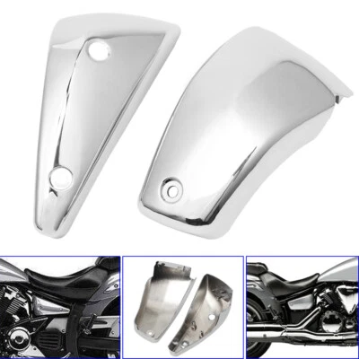 $56 • Buy 2x Chrome Battery Side Fairing Covers For Yamaha V Star 1300 XVS1300 2007-2017