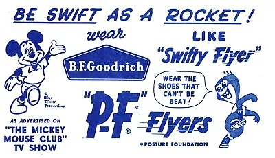 MICKEY MOUSE CLUB P.F. Flyers “Be Swift As A Rocket!” Swifty Flyer {b} • $15