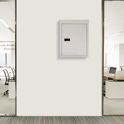 Through The Wall Drop Box Mail Drop Box &Adjustable Chute Deposit Drop Box White • $62.70