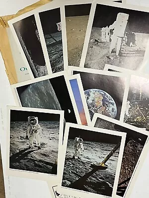 Vintage Apollo 11 Print Lot 1969 NASA Set Of 12 Plus Prudential Poster • $29.99