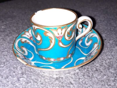 £220 • Buy 18th Century SEVRES French Porcelain Coffee Can & Saucer - Gobelet Can