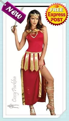 U-C4 Sexy One Hot Knight Gladiator Warrior Princess Fancy Dress Costume & Cape • $39.95