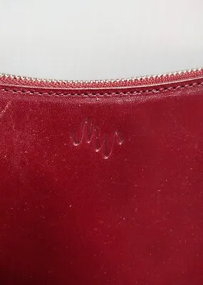 MONSAC Original Handbag Cherry Red Smooth Leather Single Short Strap Purse • $38.95