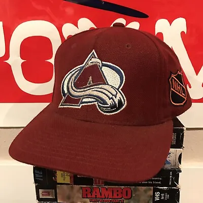 90s Vintage Colorado Avalanche NHL Hockey Starter Strap Back Hat • $25