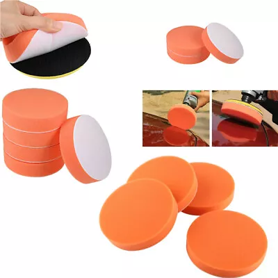 4  5  Sponge Buffing Polishing Pads Hook And Loop Back For Car Polisher Buffer • £4.37