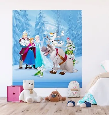 Disney Frozen Wall Mural Wallpaper Children's Bedroom PREMIUM Blue Wall Decor • $88.59