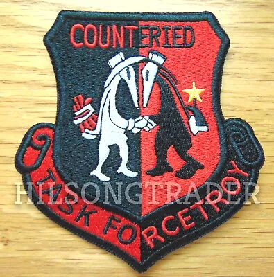 US ARMY Counter IED Task Force Troy EOD Spy VS Spy Iron-on/Sew-on Patch • $6.95