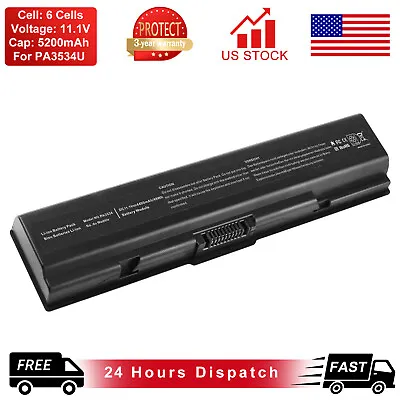 Battery For Toshiba Satellite A200 A205 A210 A215 A300 A305 L200 PA3534U-1BRS • $17.99