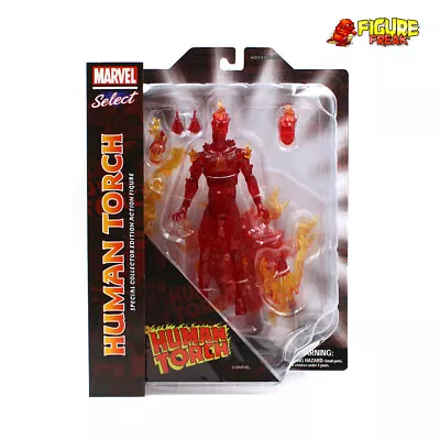 Marvel Select Human Torch 7  Action Figure (NM Package!) • $25.49