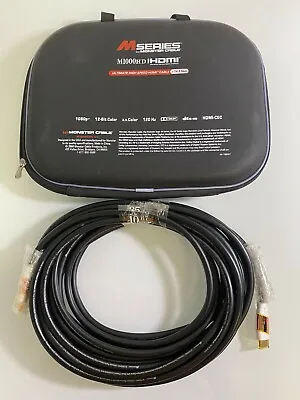 Monster Cable M1000 Ultimate High Speed HDMI Cable 35 Ft 14.9 Gbps • $83.59