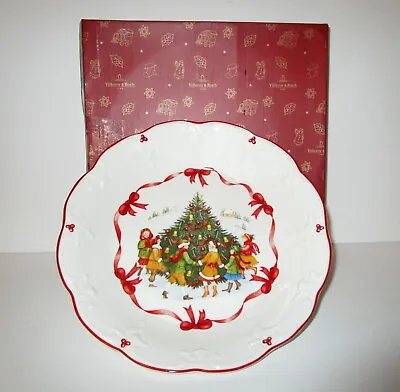 Villeroy & Boch New Toys Fantasy Large Bowl Dancing Around Tree NIB Christmas • $29