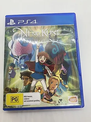 NI No KUNI - WRATH Of The WHITE WITCH - REMASTERED - Sony PlayStation 4 PS4 Game • $39.95