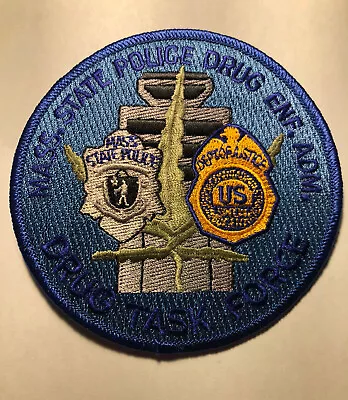 Massachusetts State Police Drug Task Force Patch • $5.35