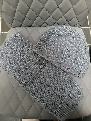 Radley Grey Wool Scarf & Hat Set Very Good Condition • £10