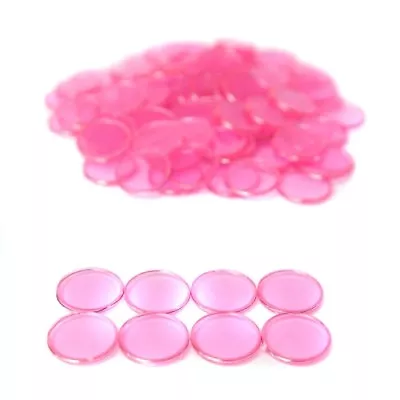 Pink Magnetic Bingo Chips 3/4  Size- Bag Of 100 • $7.95