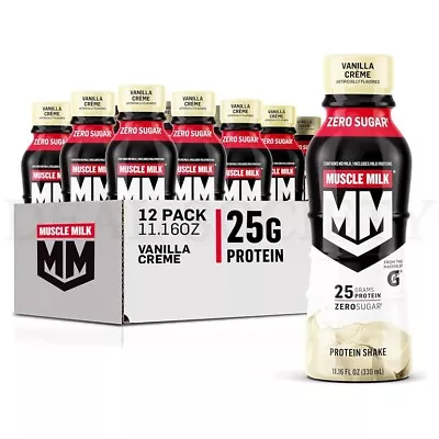 Muscle Milk Genuine Protein Shake Vanilla Creme 11.16 Oz Lot Of 12 • $24.99