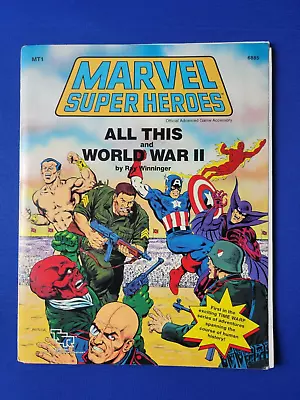 All This And World War II With Map - TSR Marvel Super Heroes Role Playing 6885 • $49.99