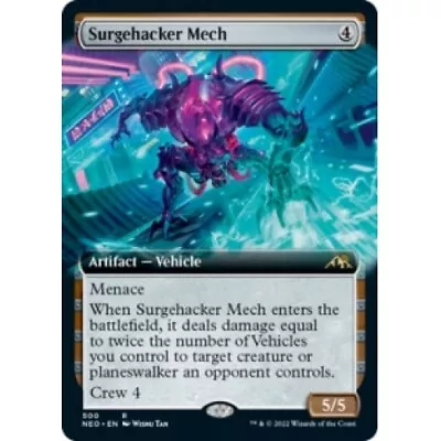 SURGEHACKER MECH (EXTENDED ART) X4 Kamigawa: Neon Dynasty NEO Magic MTG CARD • $1.99