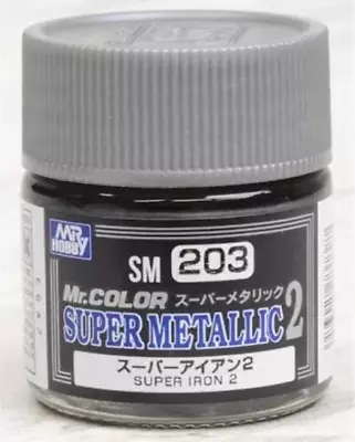 Mr. Hobby Mr Color SM203 Super Metallic Iron 2 10ml • $4.49